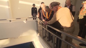 Pearl Harbor 75th: USS Arizona Blackened Canteen Ceremony
