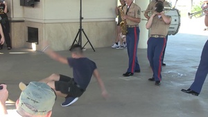 U.S. Marine Corps Forces, Pacific Band plays at the USS Arizona Memorial Visitor Center