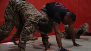 Marines on Okinawa undergo the Martial Arts Instructor Course