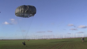 5th Quartermaster Theater Aerial Delivery Company conducting a Toy Drop with Santa Claus