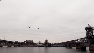 Arkansas National Guard Black Hawks Flyover 75th Pearl Harbor Anniversary Ceremony