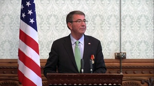 Carter Speaks to Reporters in Afghanistan