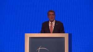 Carter delivers remarks during Manama Dialogue 1 of 7