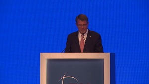 Carter delivers remarks during Manama Dialogue 4 of 7