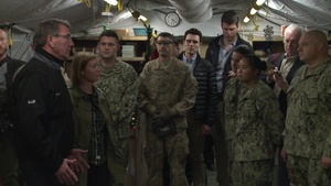 Carter Visits Troops at Q-West, Iraq