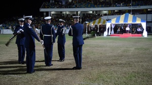 The Coast Guard Honor Guard performs, represents US during Barbados 50th Independence Anniversary