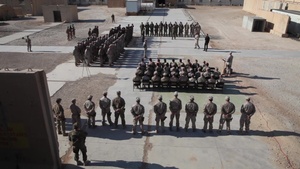 Task Force Al Asad transfer of authority ceremony.