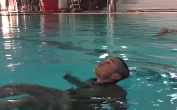 Marine Recruits Learn Basic Water Survival Skills on Parris Island