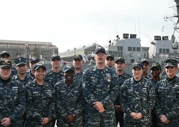 Happy Holidays from 7th Fleet Sailors!