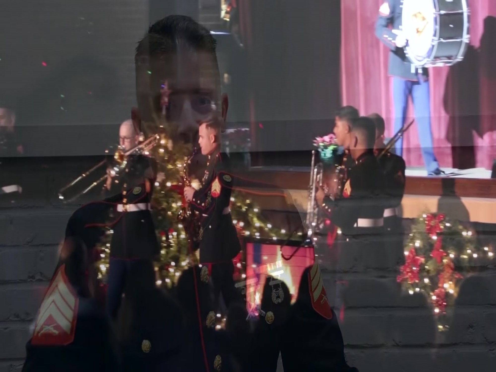 Marines assigned to the 2nd Marine Aircraft Wing Band perform during the 2nd MAW Band’s Christmas Concert aboard Marine Corps Air Station Cherry Point, N.C., Dec. 18, 2016. The concert is an annual event hosted by the band to entertain and interact with the MCAS Cherry Point community. Between the musical segments of the concert was a reading of “Twas the Night Before Christmas” read by Cpl. Camden Bettey and a visitation from Santa Claus himself. Bettey is a musician with the 2nd MAW Band. (Marine Corps video by Cpl. Jason Jimenez/ Released)