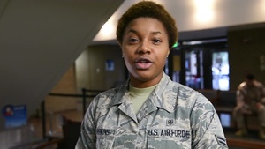 Airman 1st Class Kanita Perkins holiday greeting