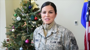 Staff Sgt. Adriana Almeida holiday greeting