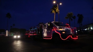 Christmas Caroling Golf Cart Parade