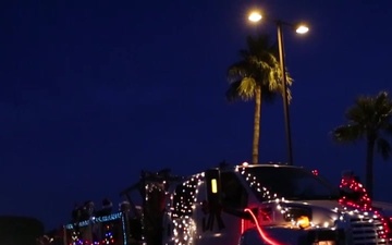 Christmas Caroling Golf Cart Parade