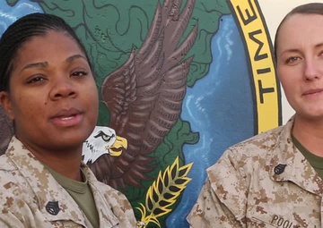 Staff Sgt. Jennifer Poole and Staff Sgt. Shakelia Woods