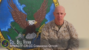 Holiday Greetings from SPMAGTF-CR-CC Commanding Officer
