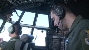 Connecticut Aircews Fly Unit's First Four-Ship Formation with C-130H Hercules