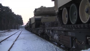 OAR-Poland-M1 Abrams Arrive in Poland-BROLL