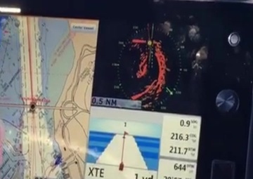 Coast Guard Station Yaquina Bay train aboard 29-foot RBS II