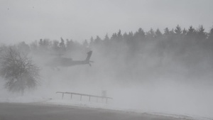 AH-64 helicopter at Grafenwoehr Training Area
