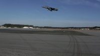 Secretary of the Navy lands in AV-8B Harrier