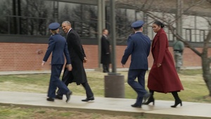 Former POTUS and FLOTUS depart Joint Base Andrews