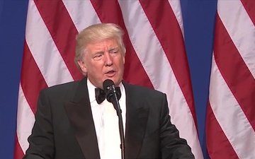 President Trump Talks to Troops in Afghanistan at the SAS Ball