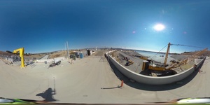 Folsom Dam auxiliary spillway tour (360 view)