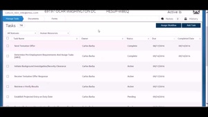 5 New Hire Record Overview for DON Onboarding Module