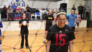 Kosovo Womens 19U Volleyball Team Visits Camp Bondsteel
