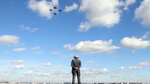 F-35C Joint Strike Fighter Aircraft Arrive at NAS Lemoore