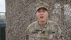 MAJ Darsharee Saik, from Atlanta sends a shout out for the Falcons