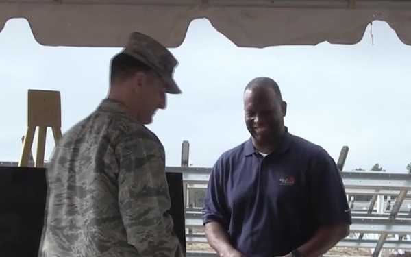 Eglin AFB EUL Team Installs First Solar Panel