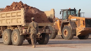 Eagle Battalion Engineers Repair Aircraft Landing Strip at Qayyarah West Airfield