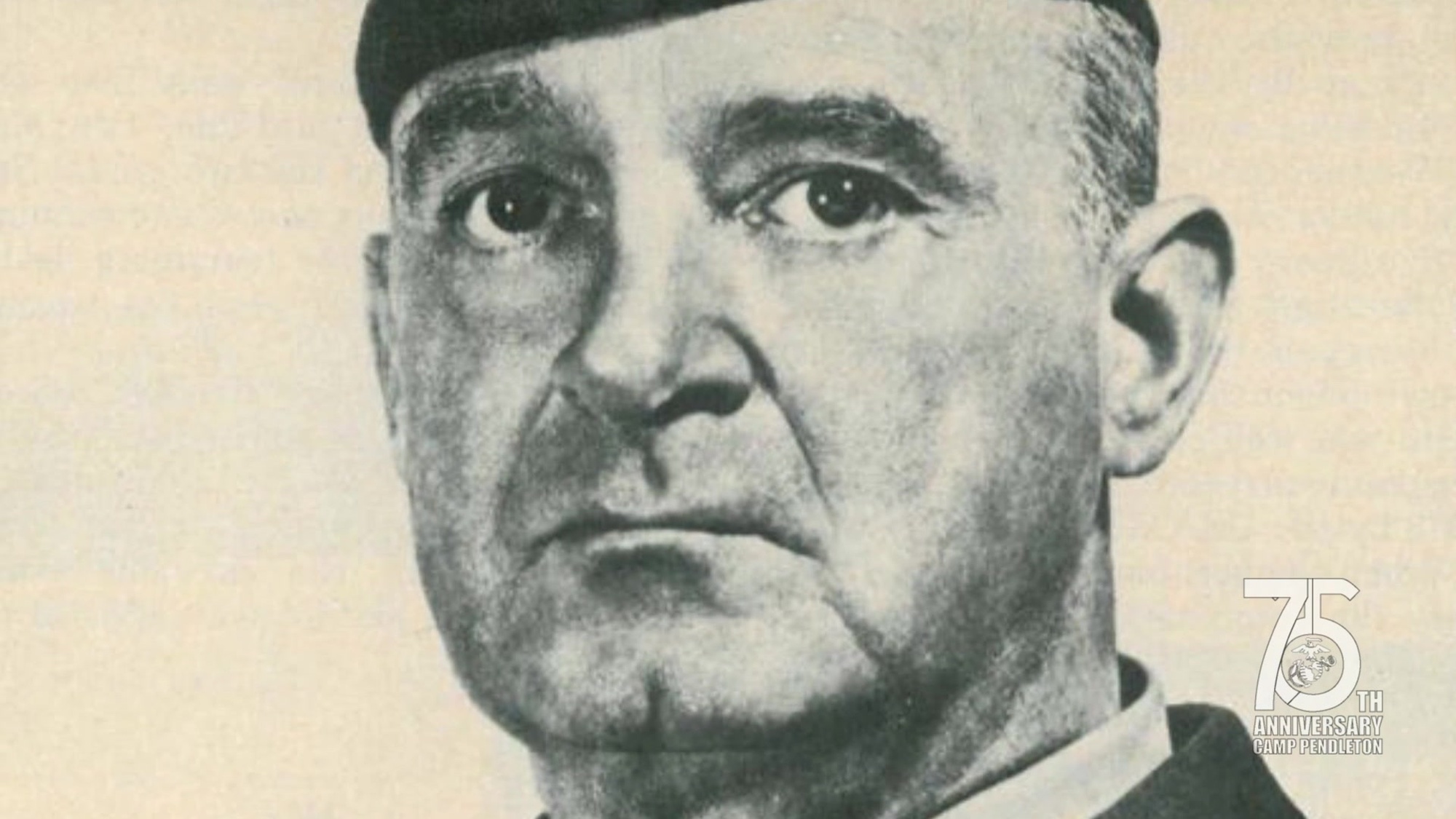 A part of the Camp Pendleton 75th Anniversary series that highlights Camp Pendleton&#39;s involvement in Marine Corps History. Gen. Alexander Archer Vandegrift commanded the 1st Marine Division to victory in its first ground offensive of World War II, the Battle of Guadalcanal, and later became the 18th Commandant of the Marine Corps.