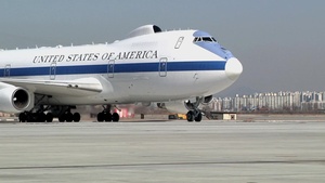 Secretary of Defense Jim Mattis Arrives at Osan Air Base