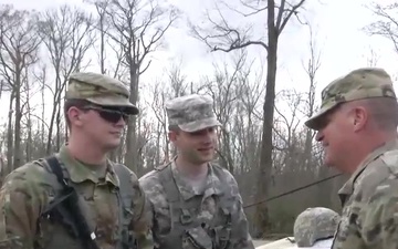 Louisiana National Guard Adjutant General visits Guardsmen supporting the tornado response