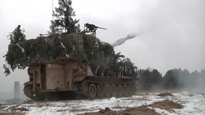 3-29 FA Fires First 155mm Rounds in Poland, B-Roll