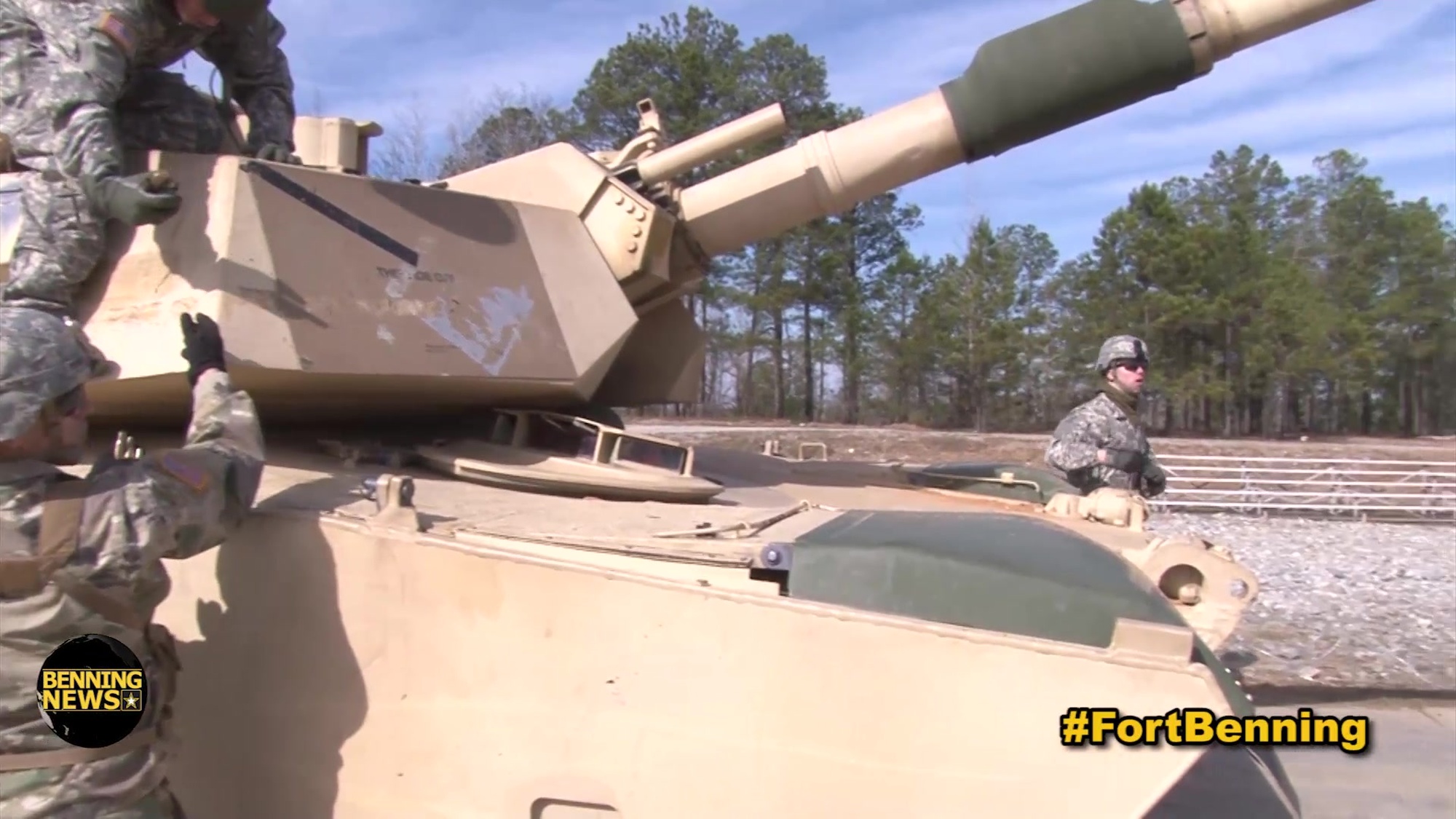 ABOLC students participating in a live fire exercise on the Abrams on Fort Benning&#39;s DMPRC.