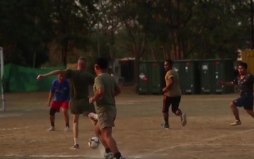 U.S. Marines Compete Against Royal Thai Air Force Soccer Team