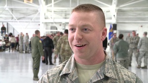 Connecticut Air National Guard Holds Send-Off Ceremony for Deployers (Without Titles)