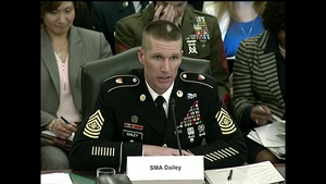 Senior Enlisted Leaders Testify at Senate Hearing