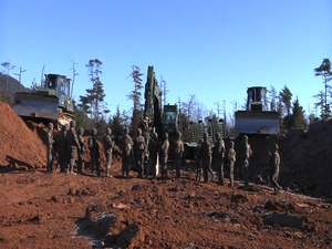 Marine Wing Support Squadron 171 constructs defensive positions during Exercise Kamoshika Wrath 17-1 (B-Roll)