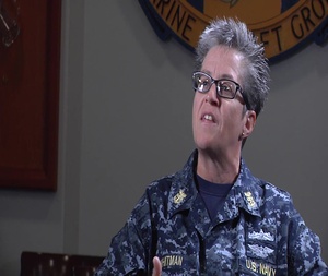 Pacific Fleet Master Chief Susan Whitman visits Marine Corps Air Station Iwakuni (Interview-Whitman)