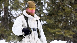U.S Marines participate in Swedish Basic Winter Warfare Course