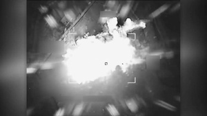 Coalition airstrike destroys an ISIS VBIED factory near Ar Raqqah, Syria.