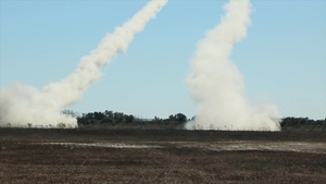 10th Marine Regiment HIMARS Firing Exercise B-Roll