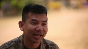 U.S. Navy Buddhist Chaplain gives back to his native country during Cobra Gold 17 (in Thai)