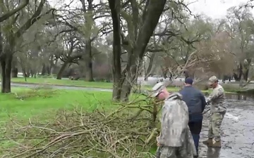 California National Guard Assists with Flooding at State Parks
