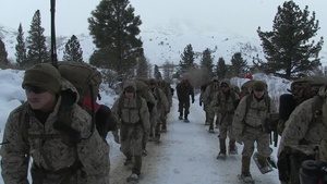 2nd Battalion, 2nd Marine Regiment conditioning hike at Marine Corps Mountain Warfare Training Center